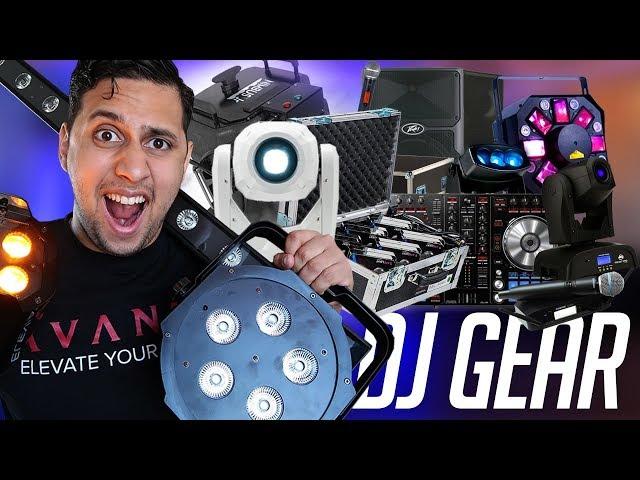 DJ GEAR: Complete tour of all of my DJ Equipment (Speakers, Lights, Mics, Effects)