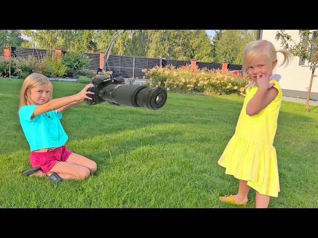 София стала фотографом. Ника - МОДЕЛЬ. Софунья Шалунья