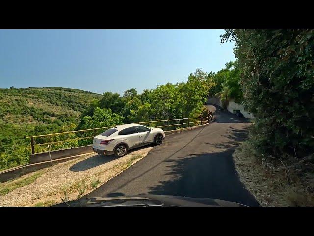 Driving in Greece from Argalasti to Potistika beach - Pelion | summer 2024 | 4K