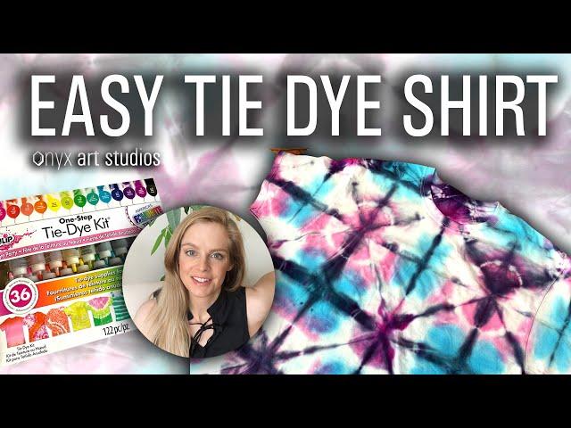 Easy Tie Dye Shirt with Tulip Dye Kit - Shibori Fold | Onyx Art Studios