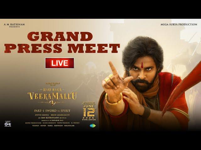 Hari Hara Veera Mallu Grand Press Meet LIVE | PSPK, Nidhhi Agerwal | MM Keeravaani | Jyothi Krisna