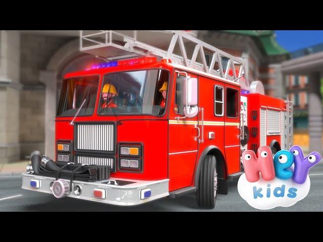 El Camión de Bomberos  Los bomberos para niños | Canciones Infantiles - HeyKids