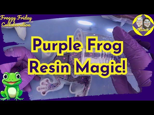 102 Sparkling Purple Resin Adventure Frogs, Turtles & More!