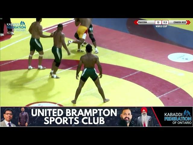 Pakistan VS Canada West || Canada Kabaddi Cup 2024