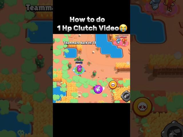 How to Make 1 Hp Clutch  #brawlstars #supercell #proplayer #edit #guide #1hp #shorts #viralshort