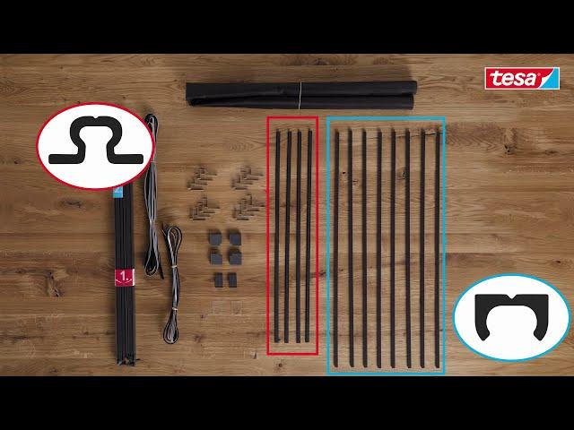 tesa® Insect Stop FALT – faltbares Alu-Rahmen Fenster teleskopierbar: Step by Step Aufbauanleitung