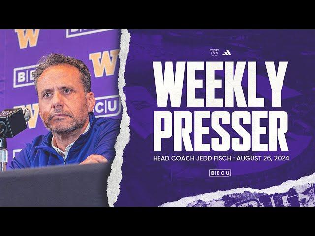 Head Coach Jedd Fisch Weekly Press Conference: August 26, 2024