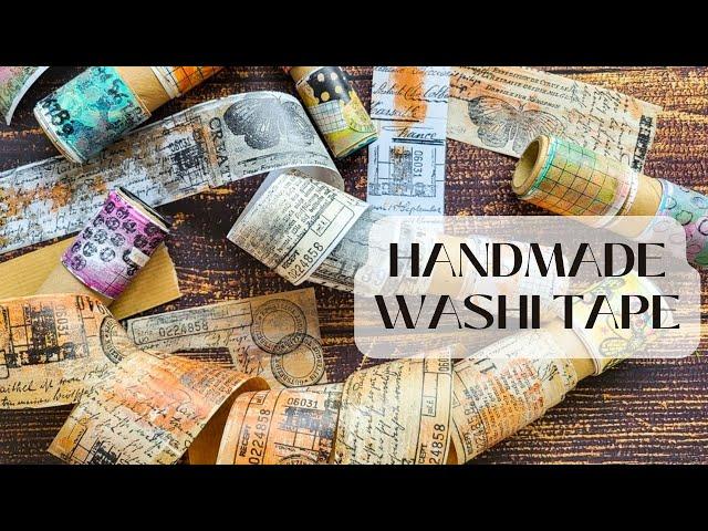 DIY Tutorial ⭐ Handmade Vintage Style Washi Tape ⭐ The Best Collage Fodder!