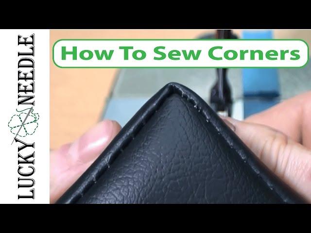 How To Sew Square Corners - 90 Degree Corners -  Upholstery Basics