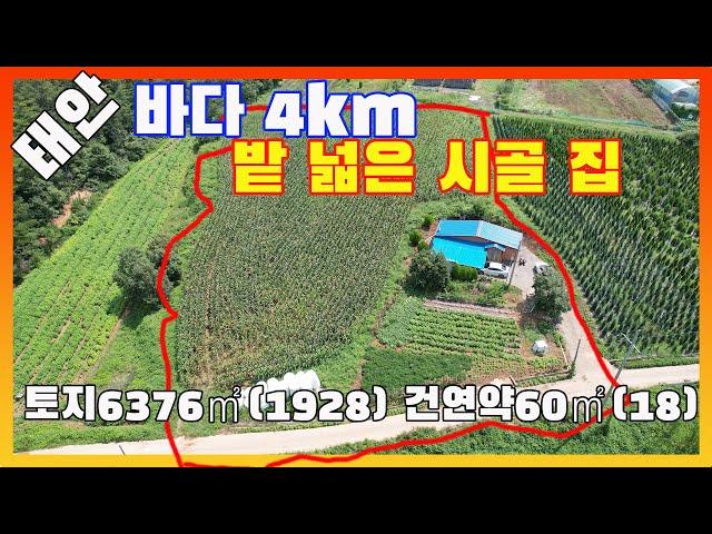 [물건번호2666]충남 태안군 태안읍 바닷가 4km" 밭 넓은 시골집" 급매 합니다, 가격 절충 가능합니다, 도로 접하고 있어 집짓기 좋고요 노후 준비하기 좋은 물건입니다,