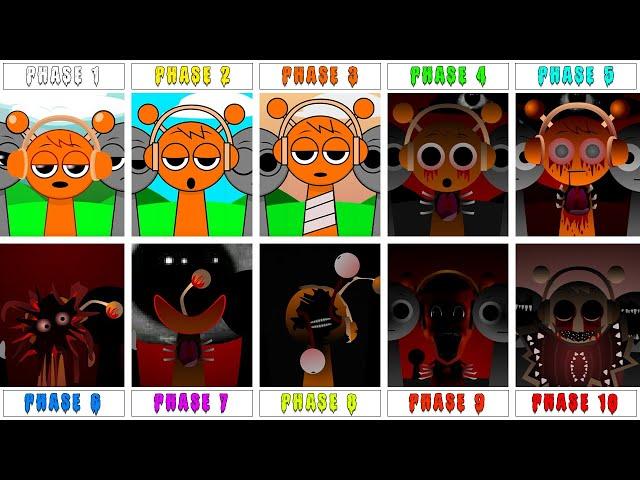 All Phase in Incredibox Sprunki | Phase 1 - Phase 2 - Phase 3 - Phase 4 - Phase 5 - 10