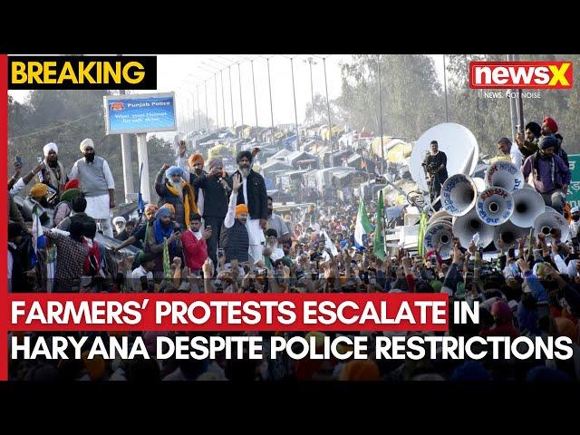 Ongoing Farmers' Protests in Haryana: Police Crackdown and Prohibitory Orders | NewsX