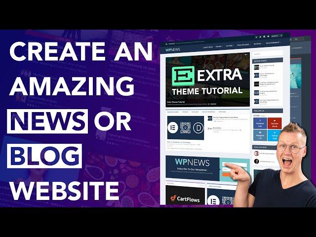 Create A Blog or News Website Using The Extra Theme | For Beginners