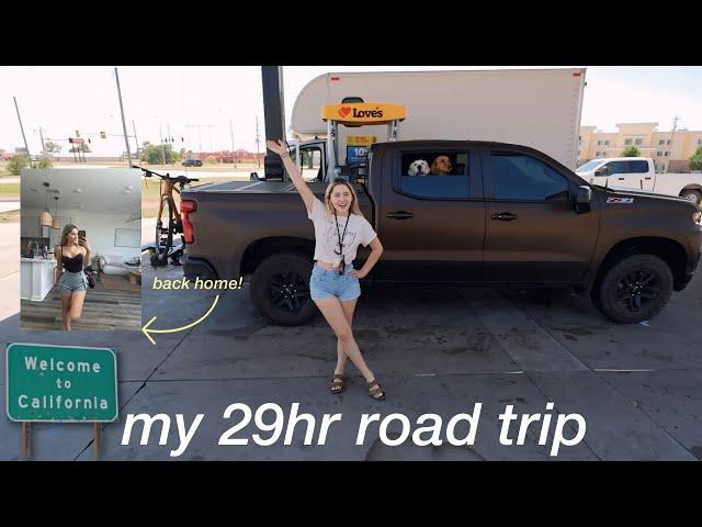 moving back HOME after a summer of travel  | 29hr roadtrip