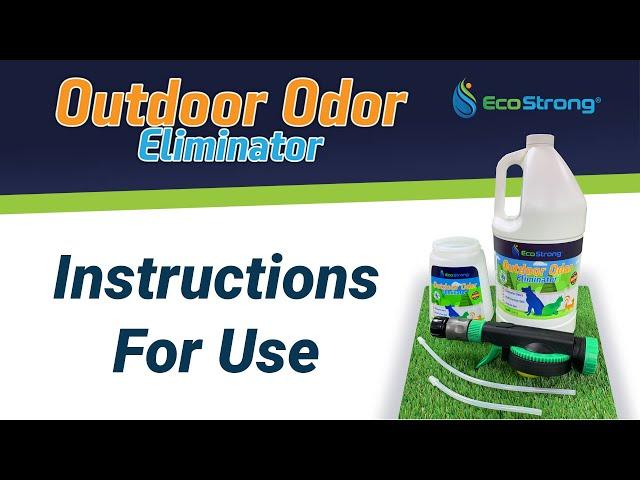 EcoStrong Outdoor Odor Eliminator 1 Gallon With Sprayer Instructional Video