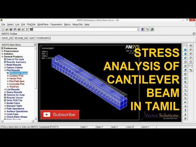 STRESS ANALYSIS OF CANTILEVER BEAM