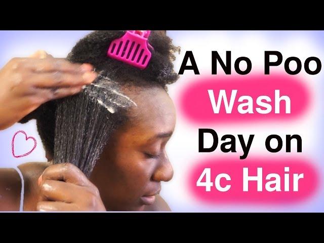 The NO Poo Method on Natural Hair 4c : Wash Day Alternatives