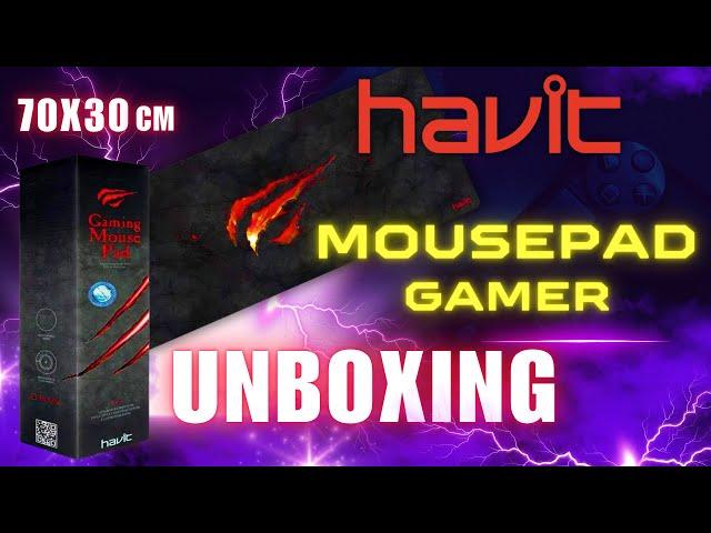 Unboxing Mousepad Gamer Havit 70x30cm | Barato e Gigante!
