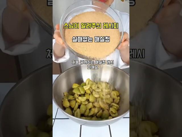 스님께 배운 초보도 실패 없는 매실청 장아찌 만드는 법