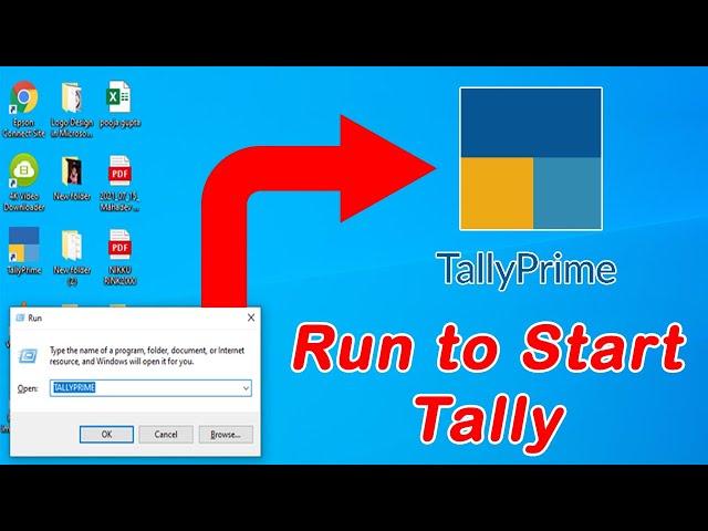 Run to start Tally prime  Windows Run Shortcut Command #tallyprimetutorial