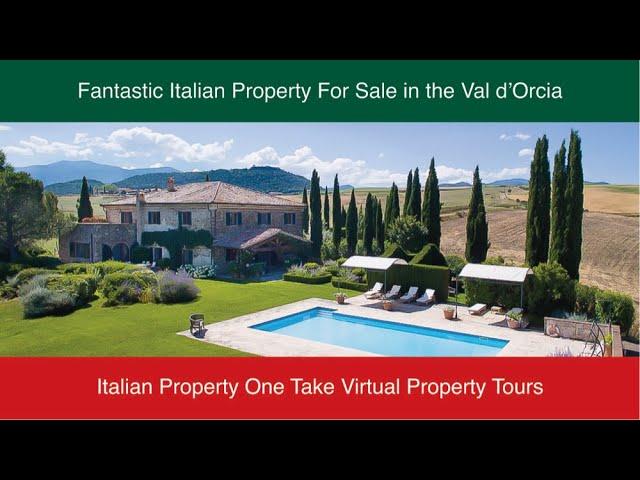 Val d'Orcia, Tuscany. This is what Italy is all about! Virtual Property Tour.