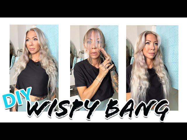 DIY wispy bang: beginner friendly haircut tutorial