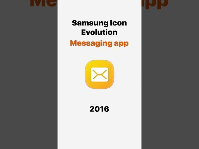 Samsung Messaging app icon evolution #tech #mobileinnovation #samsungcamera