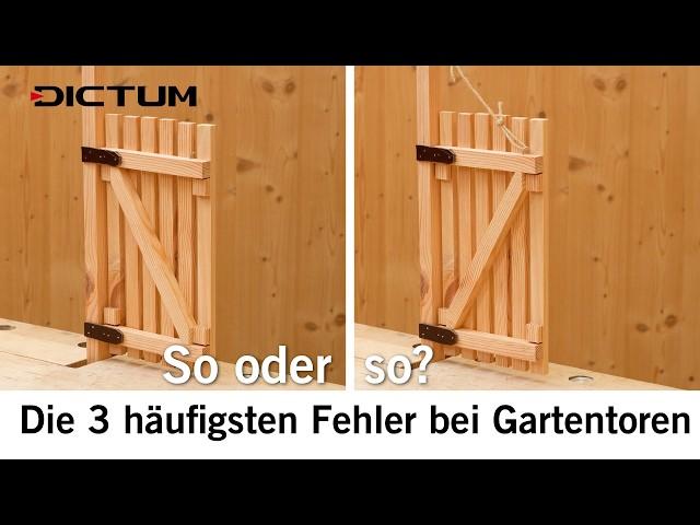 Die 3 häufigsten Fehler beim Bauen von Gartentoren #dictum #diy #garten