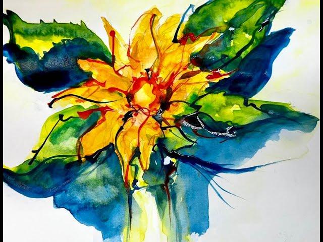 How to Paint a Sunflower 5 - Jacki Kellum