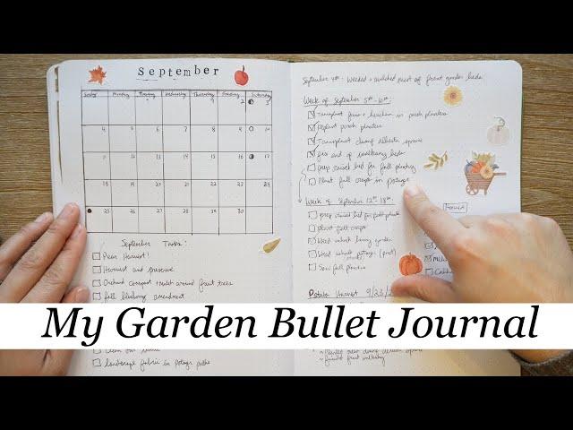 Using a Bullet Journal for the Garden | Flip-through of my 2022 Garden Bullet Journal