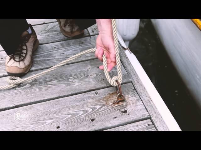 How to Tie a Line to a Dock Ring & Cleat - Pure Muskoka