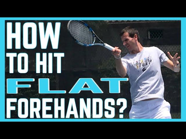 How To Hit Flat Forehands | Tennis Technique