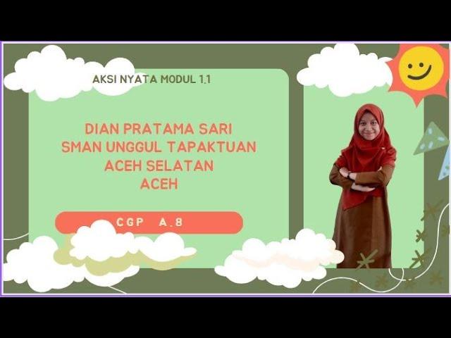 Aksi Nyata Modul 1 1 Dian Pratama Sari CGP A 8