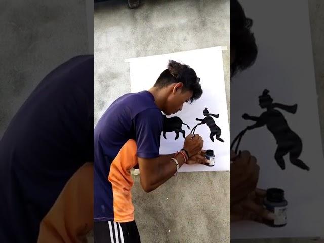 Aa mati ama saha bharasa / farmer drawing /#kgfrockyart #shorts #art #viral ##tiktok #breakupstatus