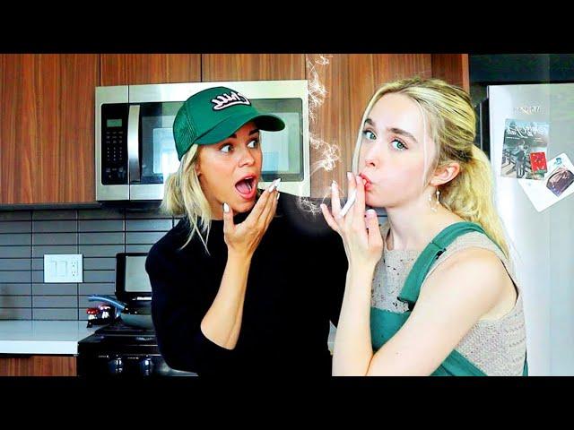 SMOKING PRANK ON MY SISTER **SHE GOT SO MAD**