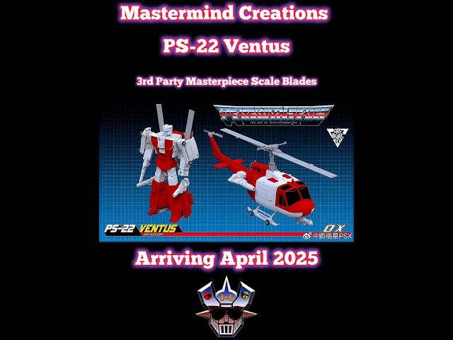 Mastermind Creations All-Built-In PS-22 Ventus (3rd Party Masterpiece Scale Blades) #transformers