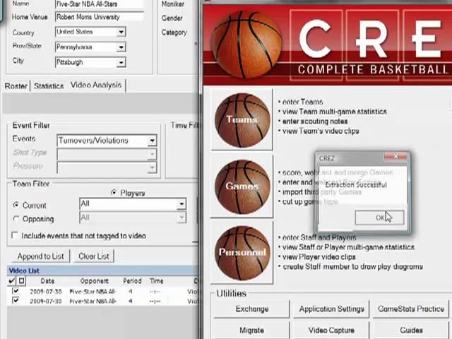 CREZ Basketball - Team Video Analysis