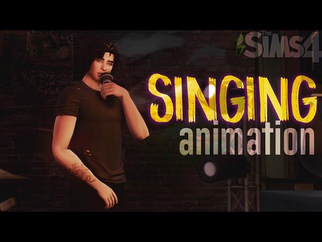 Singing animation | The Sims 4