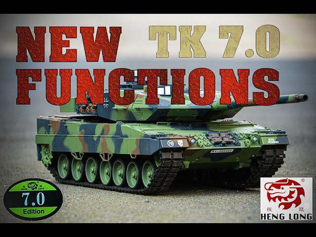 RC Tank Leopard 2 A6 Heng Long 1/16 new Functions TK7.0