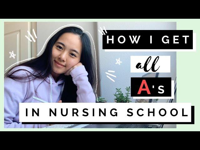 Get all A's in nursing school // Study NCLEX with me