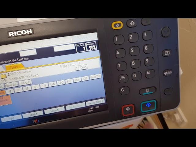 Scanning To Network Folder Ricoh MP C3002 Range