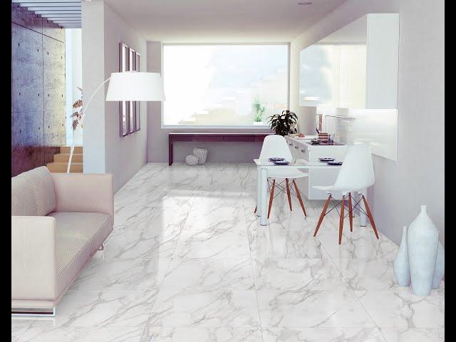 Marvelous White Rectified Shiny Glazed Porcelain Floor Tile - 795 x 795mm-GR1CMAS10R11