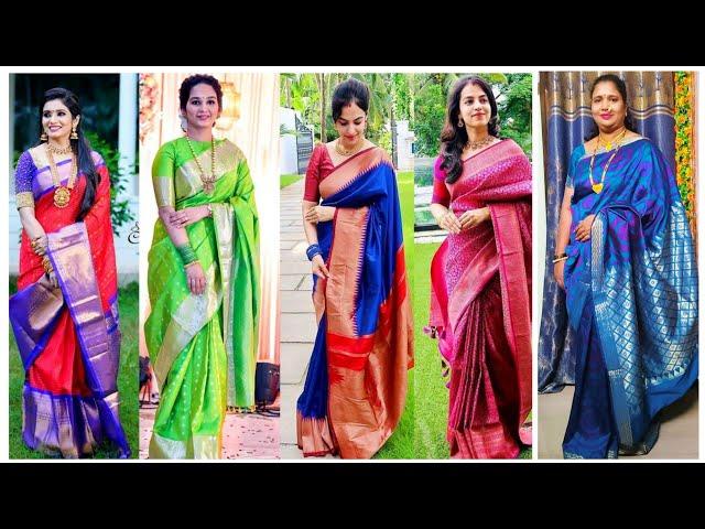 Latest silk Saree Design | Designer Silk Sarees | Silk Saree Ideas | Silk Sarees #saree #sarees