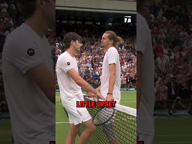 What did Zverev say to Fritz at the net?  #wimbledon #tennis