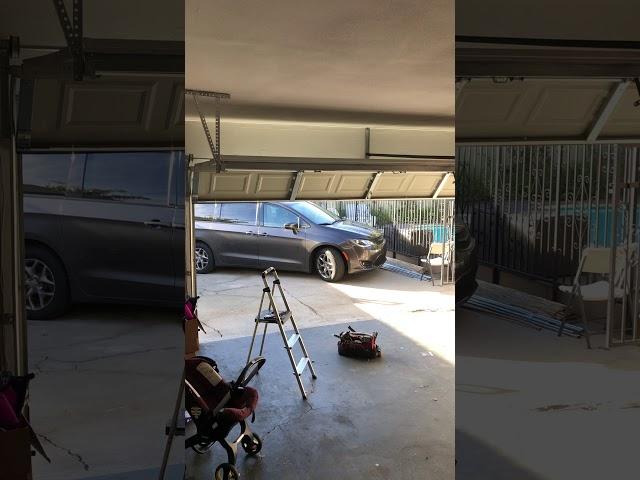 Garage door opener installation lift master