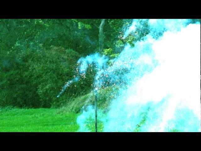 SLOW MOTION 75mm Horsetail Shell 5000fps