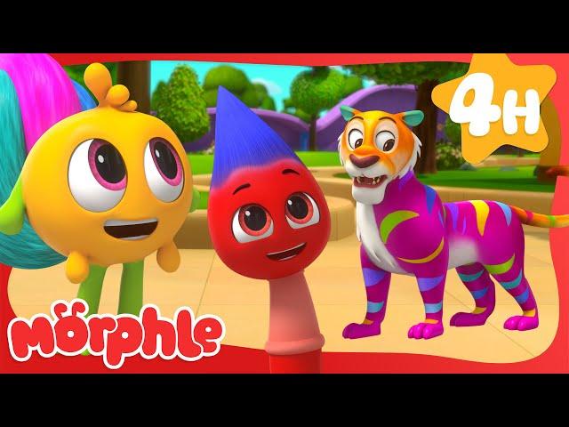 Morphle Paints a Colorful Tiger  | Cartoons for Kids | Mila and Morphle