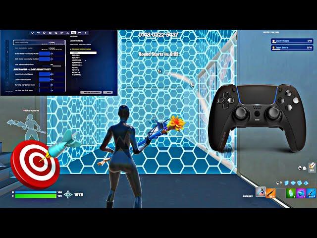 PS5 Controller  Fortnite Piece Control 2v2  Gameplay  (180FPS) + *BEST* Controller Settings For