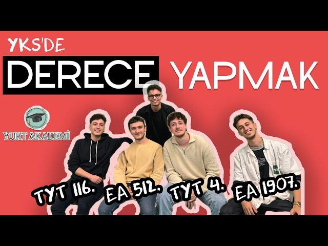 YKS'de DERECE YAPMA SANATI | @yetizm ve Yurt Akademi! + ÇEKİLİŞ