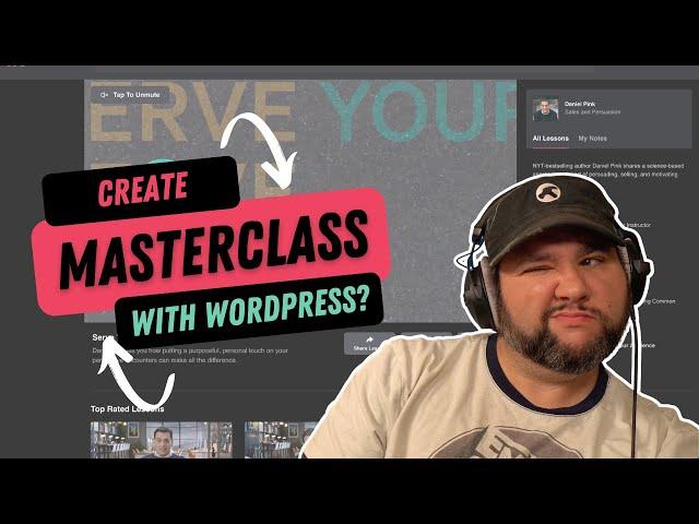 Can We Make WordPress Look Like MasterClass WITHOUT Code (Sensei Tutorial)